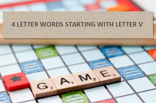 4-Letter Words Starting With V 