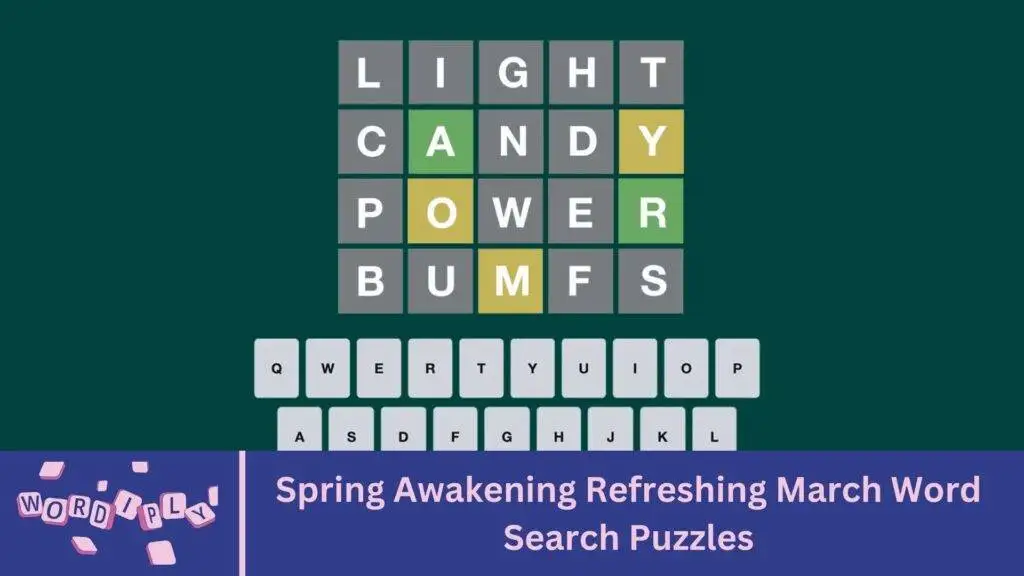 Spring Awakening Refreshing March Word Search Puzzles