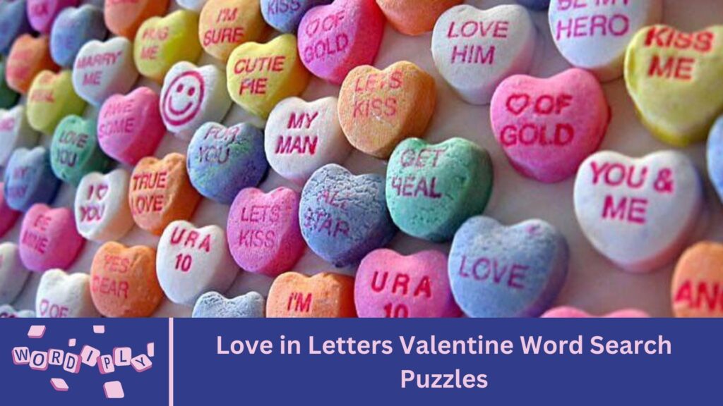 Love in Letters Valentine Word Search Puzzles