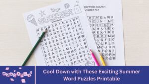 Cool Down with These Exciting Summer Word Puzzles Printable