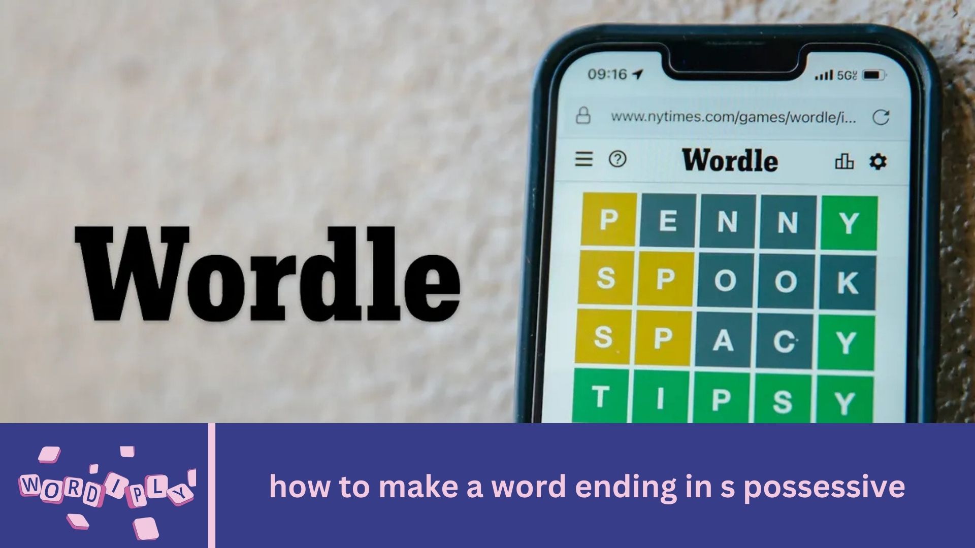 how to make a word ending in s possessive